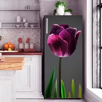 Psychedelic Collection Abstract Design Colourfull Flower Fridge Wrap Decorative Sticker (120 CmX60Cm)-thumb1