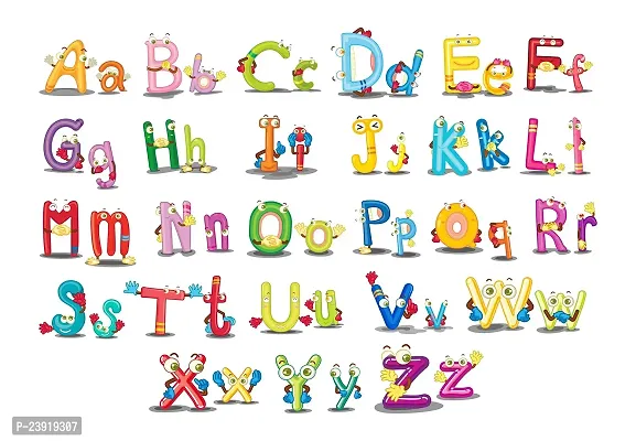 Sticker Hub English Alphabets Wall Sticker 43cm x62 cm AS282-thumb0