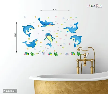 Sticker Hub Colorful Dolphin Wall Decals for Home Decorations Wall Stickers BS259-thumb4