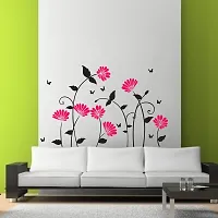 Sticker Hub Beautiful Pink Flowers Wall Sticker 47cm x 76cm AS286-thumb2