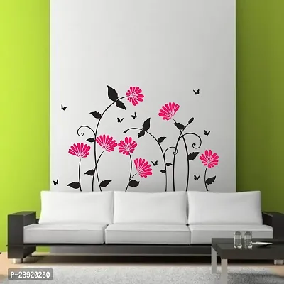 Sticker Hub Beautiful Pink Flowers Wall Sticker 47cm x 76cm AS286-thumb3