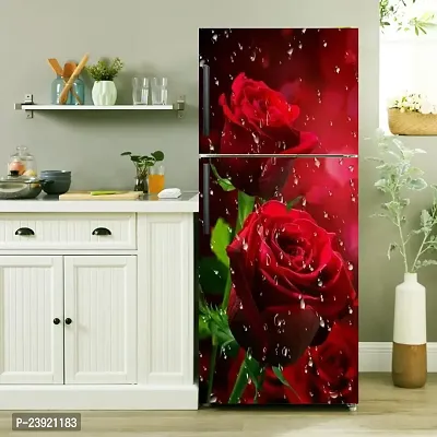 Decorative Red Rose Flower Self Adhesive Sticker??(Pack of 1)-thumb2