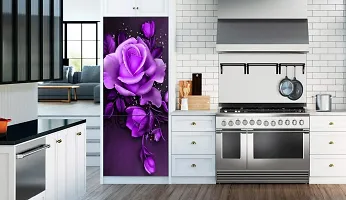 Psychedelic Collection Beautifull Coloufull Flower Decorative Fridge Sticker (Multicolor PVC Vinyl 160x60)-DD_PCFS380-thumb2