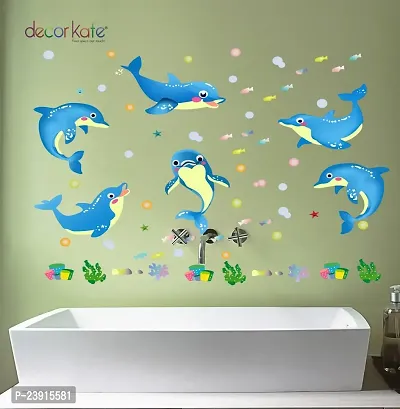 Sticker Hub Colorful Dolphin Wall Decals for Home Decorations Wall Stickers BS259-thumb2
