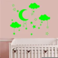 Sticker Hub Moon and Star Night Glow Wall Sticker (23cm * 91cm) BS681-thumb1