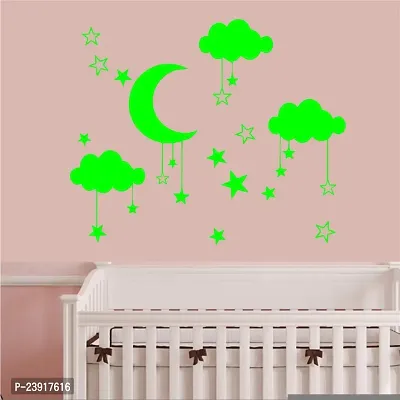 Sticker Hub Moon and Star Night Glow Wall Sticker (23cm * 91cm) BS681-thumb2