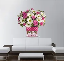 Sticker Hub Vinyl Flowers Wall Sticker, 51 x 50 cm, Multicolour-thumb1