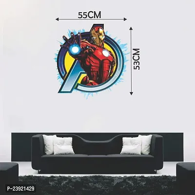 Iron Man Avengers Decorative Wall Sticker for Living Room, Bedroom, Office, Hall and Home Decor_AS648-thumb3