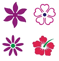 Sticker Hub Wood Flower Rangoli Making Stencil (Combo Pack of 4) RS05 RS05-thumb1