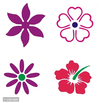 Sticker Hub Wood Flower Rangoli Making Stencil (Combo Pack of 4) RS05 RS05-thumb2