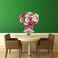 Sticker Hub Vinyl Flowers Wall Sticker, 51 x 50 cm, Multicolour-thumb2