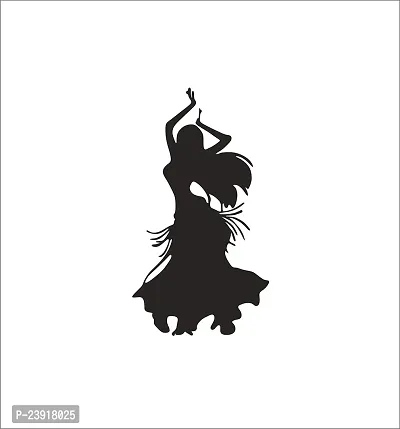 Sticker Hub Dancing Girl Black Wall Sticker BS477