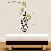 Sticker Hub 3D DIY Green Flower Wall Stickers for Home Decor Wall Sticker(91 cm x31cm) BS599-thumb2