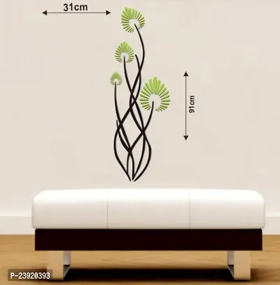 Sticker Hub 3D DIY Green Flower Wall Stickers for Home Decor Wall Sticker(91 cm x31cm) BS599-thumb3