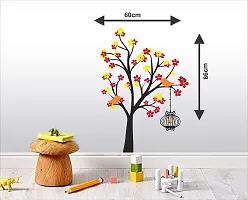 Sticker Hub Cage On A Colourful Tree Wall Sticker BS503-thumb2