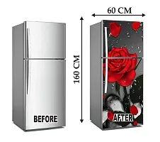 Attractive Red Rose Design of Fridge Self Adhesive Sticker-thumb2