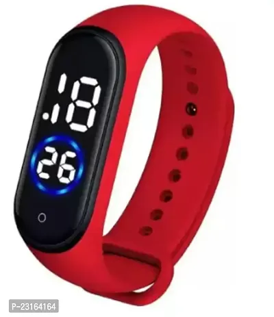 Digital Dial Waterproof Smart Design LED Display Silicone Kids Watch-thumb0