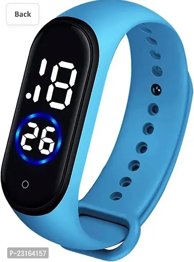 Digital Dial Waterproof Smart Design LED Display Silicone Kids Watch-thumb0