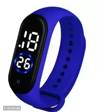 Digital Dial Waterproof Smart Design LED Display Silicone Kids Watch-thumb0