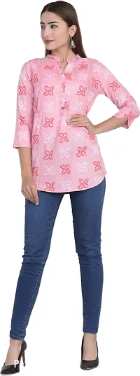 Women Stylish Viscose Rayon Printed Top-thumb5