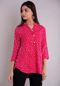 Women Stylish Viscose Rayon Printed Top-thumb2