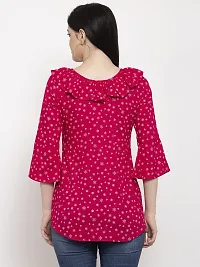 Women Stylish Viscose Rayon Polka Dot Print Top-thumb1