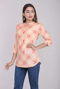 Women Stylish Viscose Rayon Printed Top-thumb1