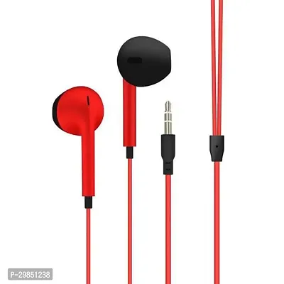 Classic Red Wired Earphones-thumb0