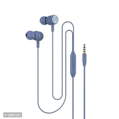 Classic Grey Wired Earphones-thumb0