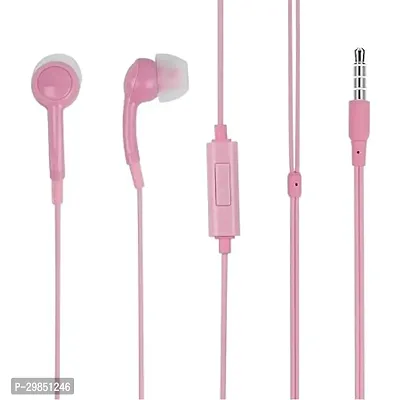 Classic Pink Wired Earphones-thumb0