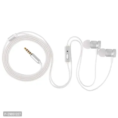 Classic White Wired Earphones-thumb0