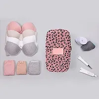 MAAUVTOR Multifunctional Bra Underwear Organizer Bag Slide Portable Cosmetic Makeup Lingerie Toiletry Travel Bag with Handle Multi Color-thumb4