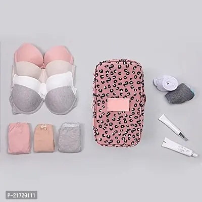 MAAUVTOR Multifunctional Bra Underwear Organizer Bag Slide Portable Cosmetic Makeup Lingerie Toiletry Travel Bag with Handle Multi Color-thumb5