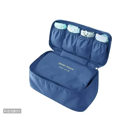 MAAUVTOR Multifunctional Bra Underwear Organizer Bag Slide Portable Cosmetic Makeup Lingerie Toiletry Travel Bag with Handle Multi Color