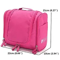 MAAUVTOR Makeup Organizer Cosmetic Case Household Travel Toiletry Bags (TSB 7 PINK)-thumb1