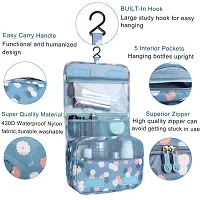 MAAUVTOR Hanging Toiletry Bag Travel Women Men Water-Resistant Traveling Pouch Organizer compartments Multi-Function Material Accessories Bathroom Shaving Cosmetic Storage Bag-thumb2