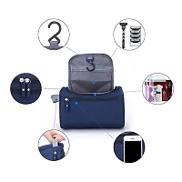 Hanging Travel Toiletry Bag for Men and Women Waterproof Drop Kit Packing Organizer for Travel Essentials Bathroom Shower Bags with Hook (Blue)-thumb1