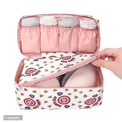 (Multicolor)Multifunctional Bra Underwear Organizer Bag Slide Portable Cosmetic Makeup Lingerie Toiletry Travel Bag with Handle Toiletry Bag for Unisex-thumb5