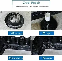 Waterproof Leak Filler Spray Rubber Flexx Repair  Sealant - Point to Seal Cracks Holes Leaks Corrosion More for Indoor Or Outdoor Use Black Paint 450 ml-thumb3