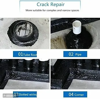 Waterproof Leak Filler Spray Rubber Flexx Repair  Sealant - Point to Seal Cracks Holes Leaks Corrosion More for Indoor Or Outdoor Use Black Paint 450 ml-thumb4