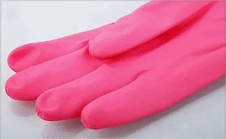 Reusable Cleaning Gloves For Kitchen Household Purpose For Winters Pack of 2 Pair-thumb3