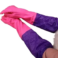 Reusable Cleaning Gloves For Kitchen Household Purpose For Winters Pack of 2 Pair-thumb1