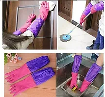 Reusable Cleaning Gloves For Kitchen Household Purpose For Winters Pack of 2 Pair-thumb2
