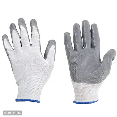 Nylon Safety Hand Gloves | Anti Cut | Cut Resistant | Industrial | Domestic Hand Gloves - 1 Pair-thumb0