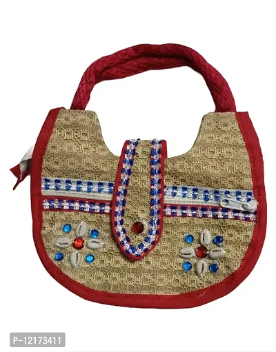 African bag. Jute red. Women hand bag. by mariemary526 - Hand bags -  Afrikrea
