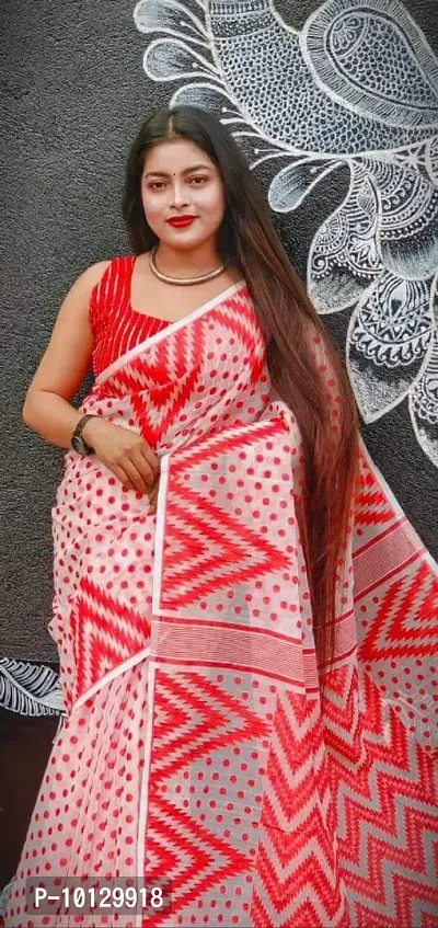 Wonderful Cotton silk Jamdani Saree For Women
