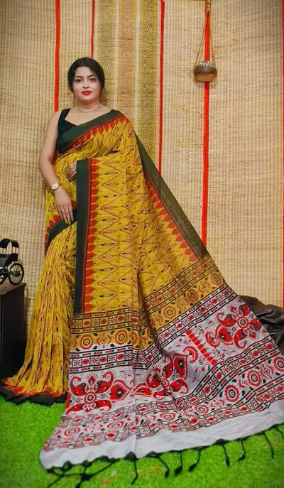 Women Stylish Saree with Blouse piece