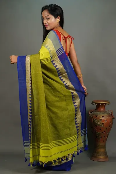 Trendy Khadi Tessel Sarees With Blouse Piece