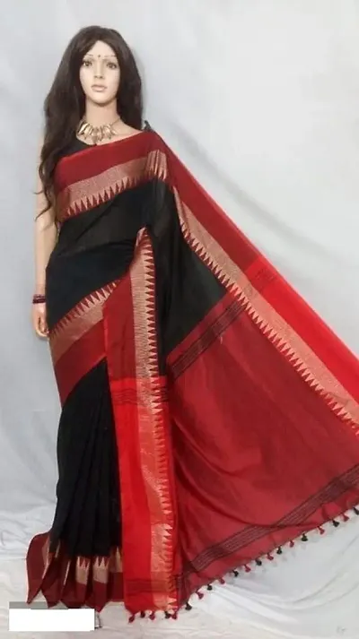 Attractive Fancy Cotton Woven Design Bollywood Sarees