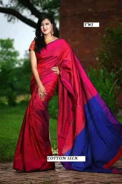 Panchaamrit Bhagalpuri Linen Saree/Ethnic Wear Saree - (Rama)